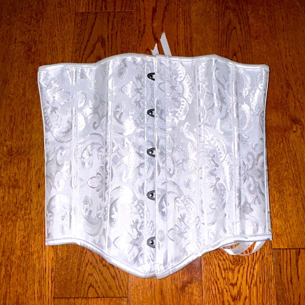 White waist corset